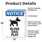 Signmission Blind Dog At Play Sign With Symbol, 12 in W x Rectangle, Vinyl Decal OS-2PACK-NS-D-1218-V-10367 - alternate 2
